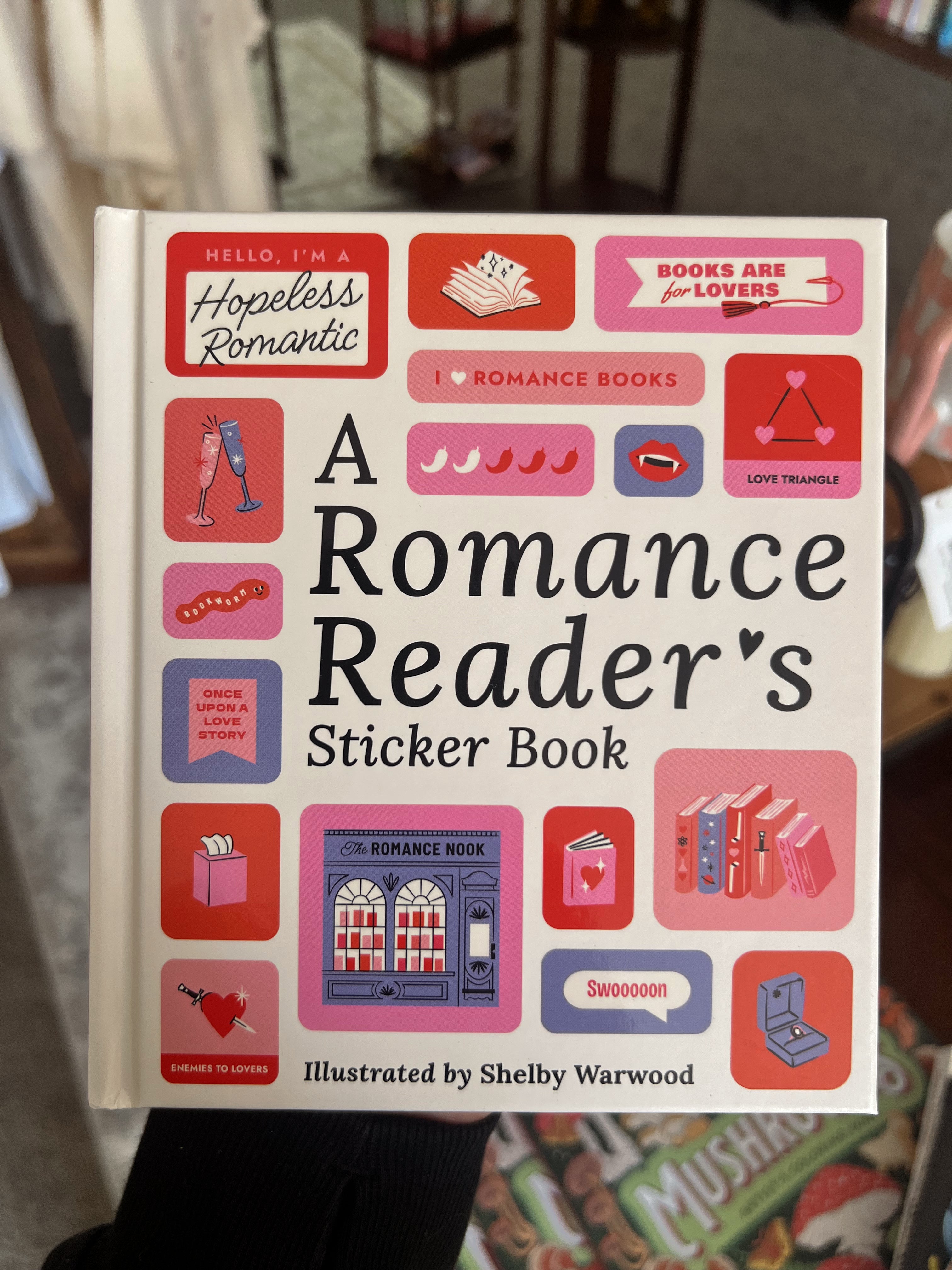 A romance readers sticker book