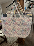 Quilted tote bag, Royal hydrangea
