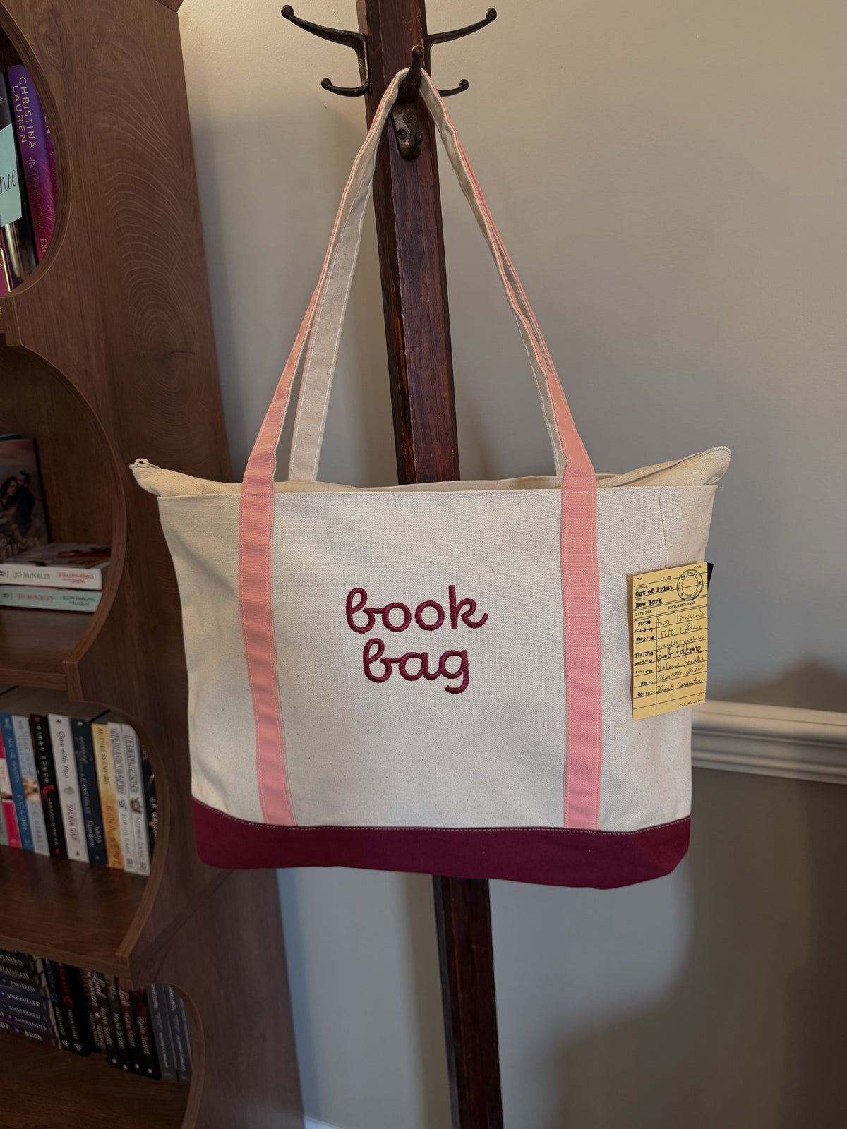 Canvas tote bag 18x12, Book bag
