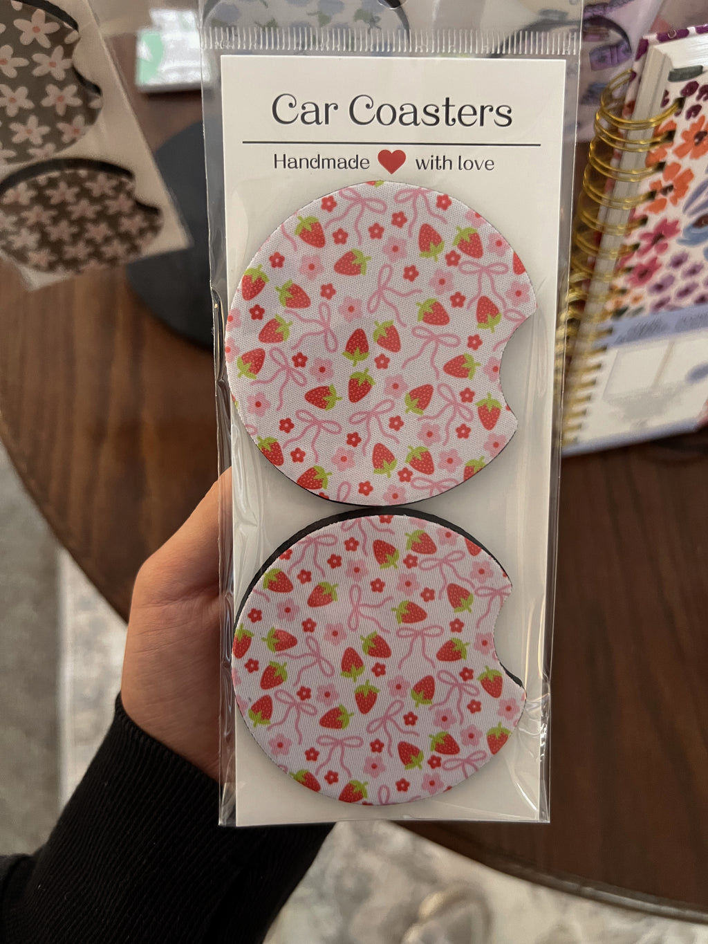 Car coasters, Sweet bean candle co.