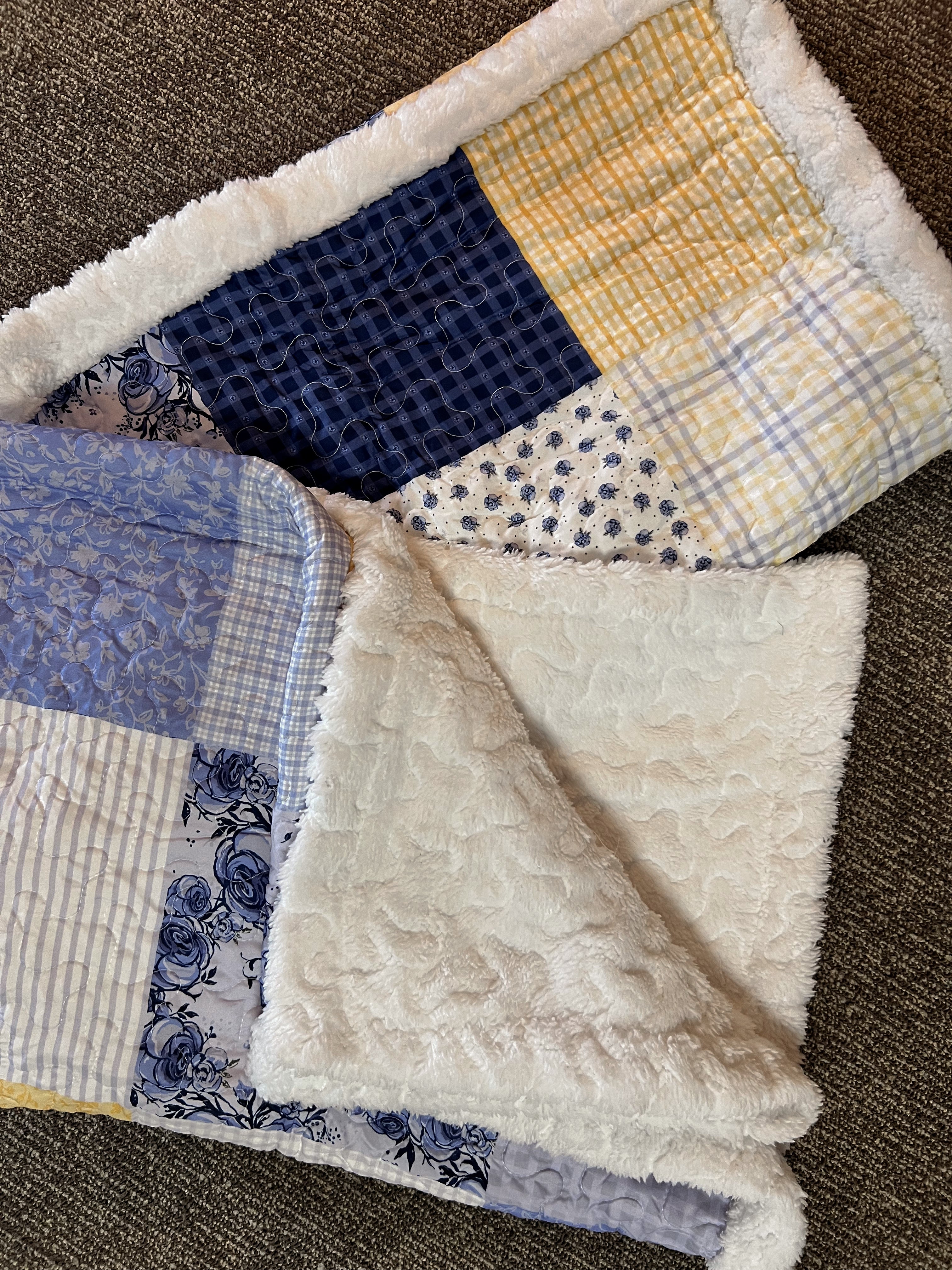 Quilts, Blue Sherpa