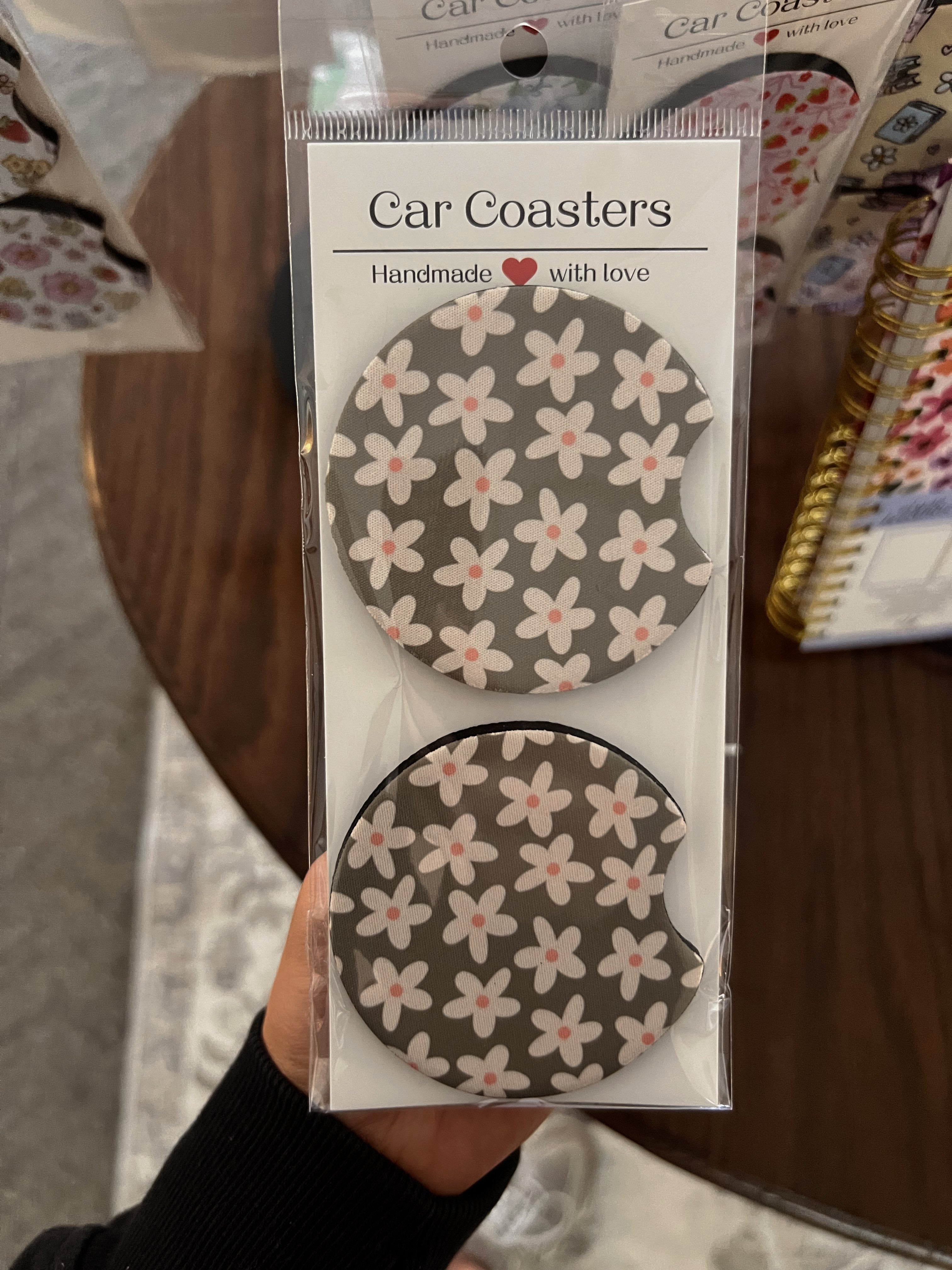 Car coasters, Sweet bean candle co.
