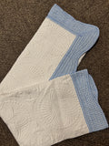 Blue gingham quilt/ Baby, Prairie impressions