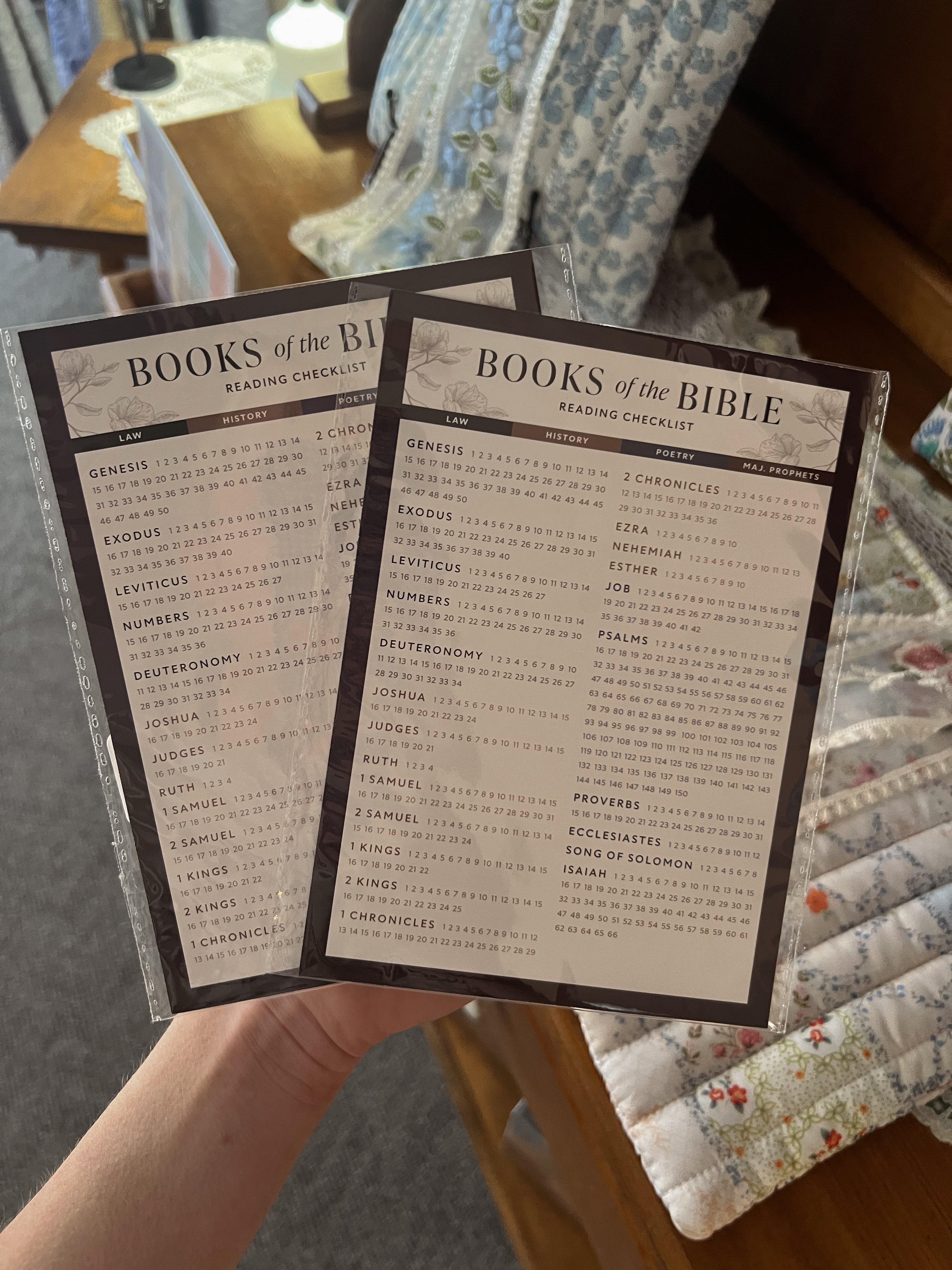 Books of the Bible checklist, Daily Grace co.