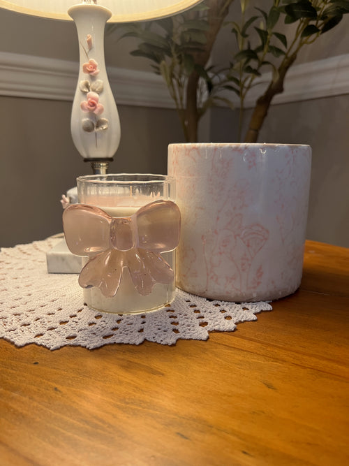 14oz Floral ceramic candle/ Flora bunda