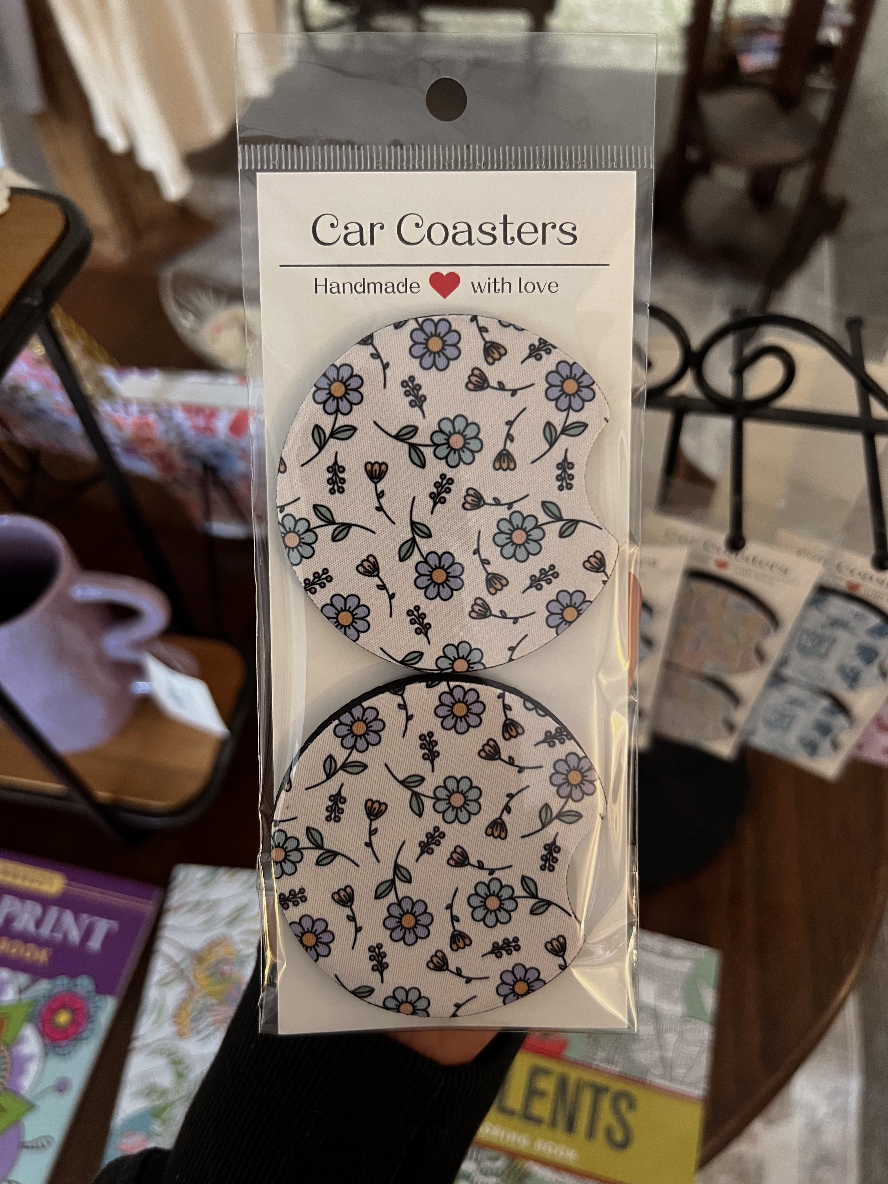 Car coasters, Sweet bean candle co.