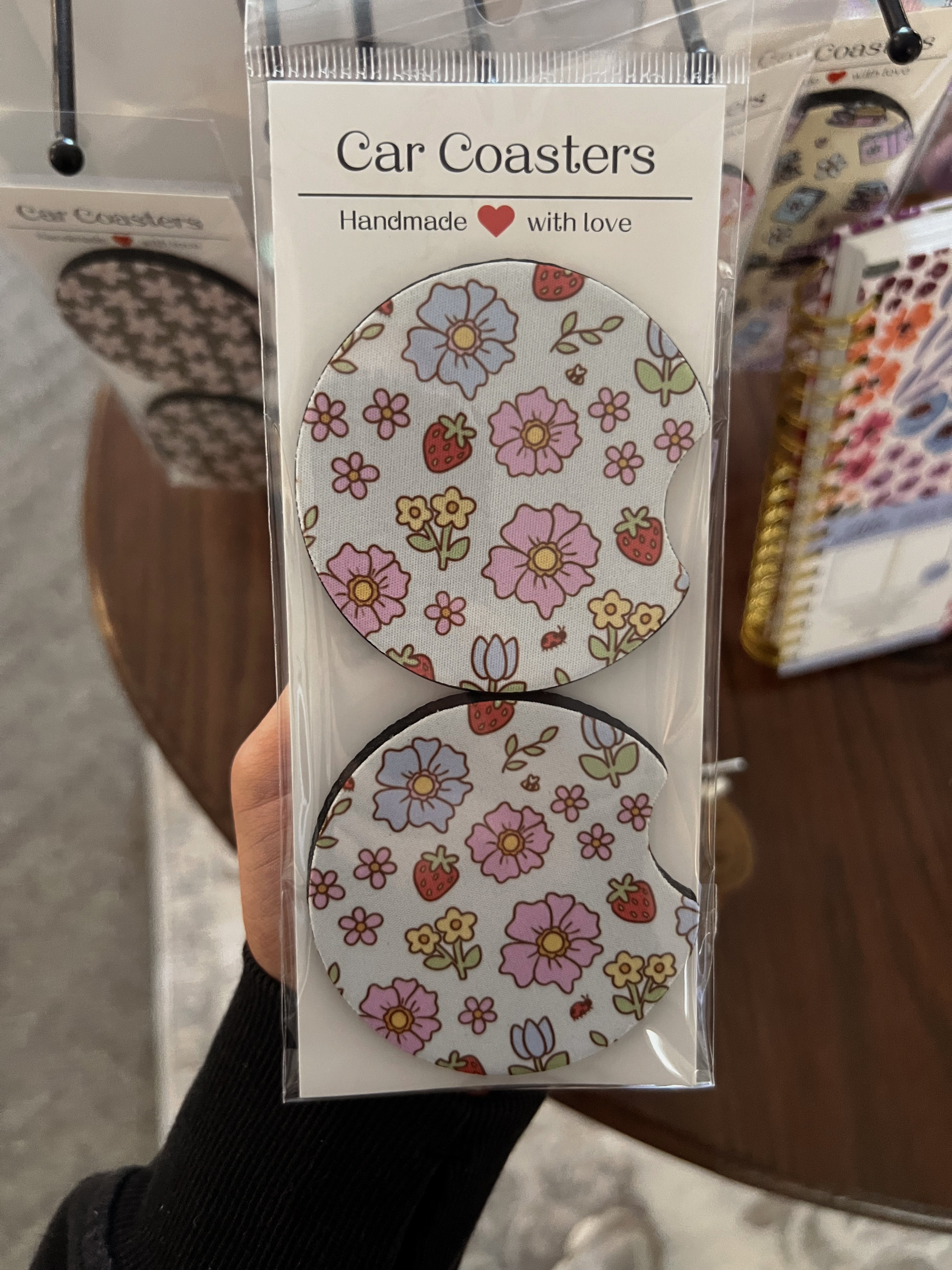 Car coasters, Sweet bean candle co.