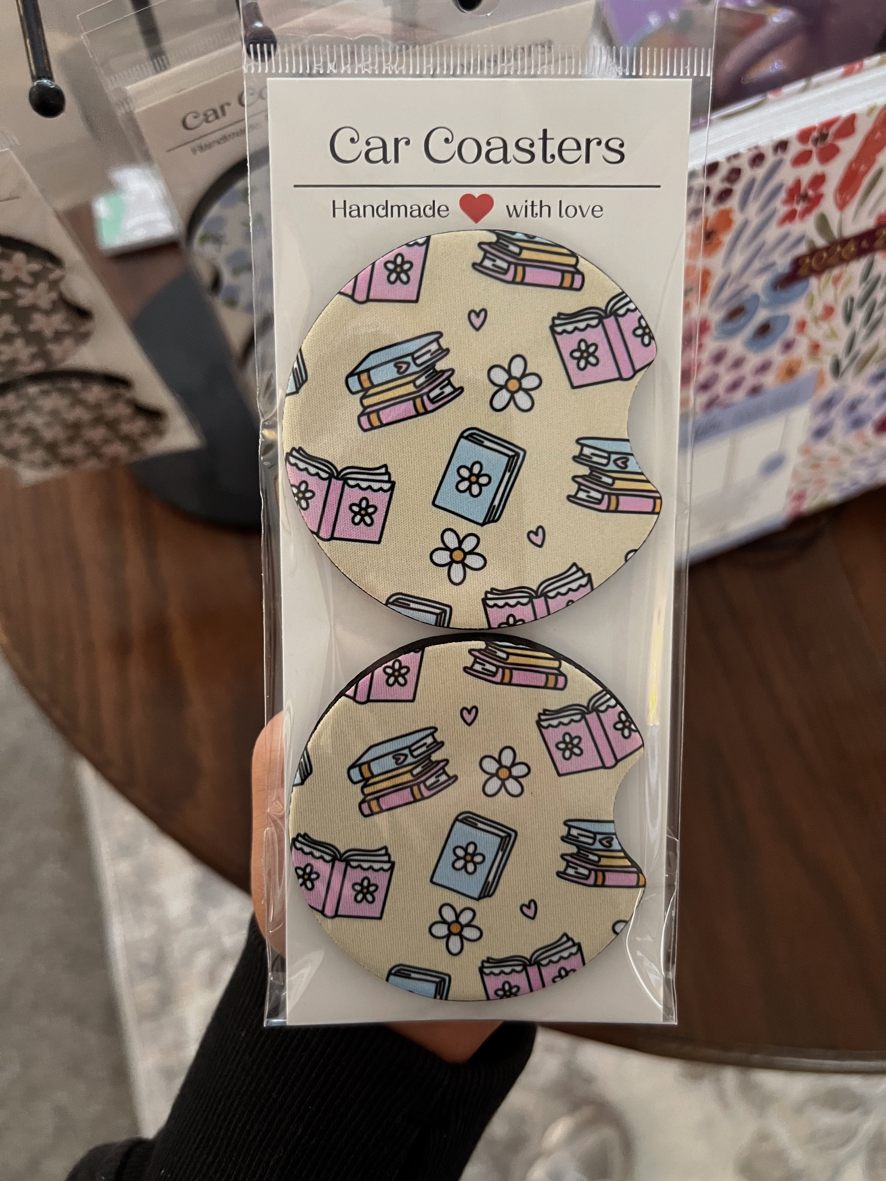 Car coasters, Sweet bean candle co.