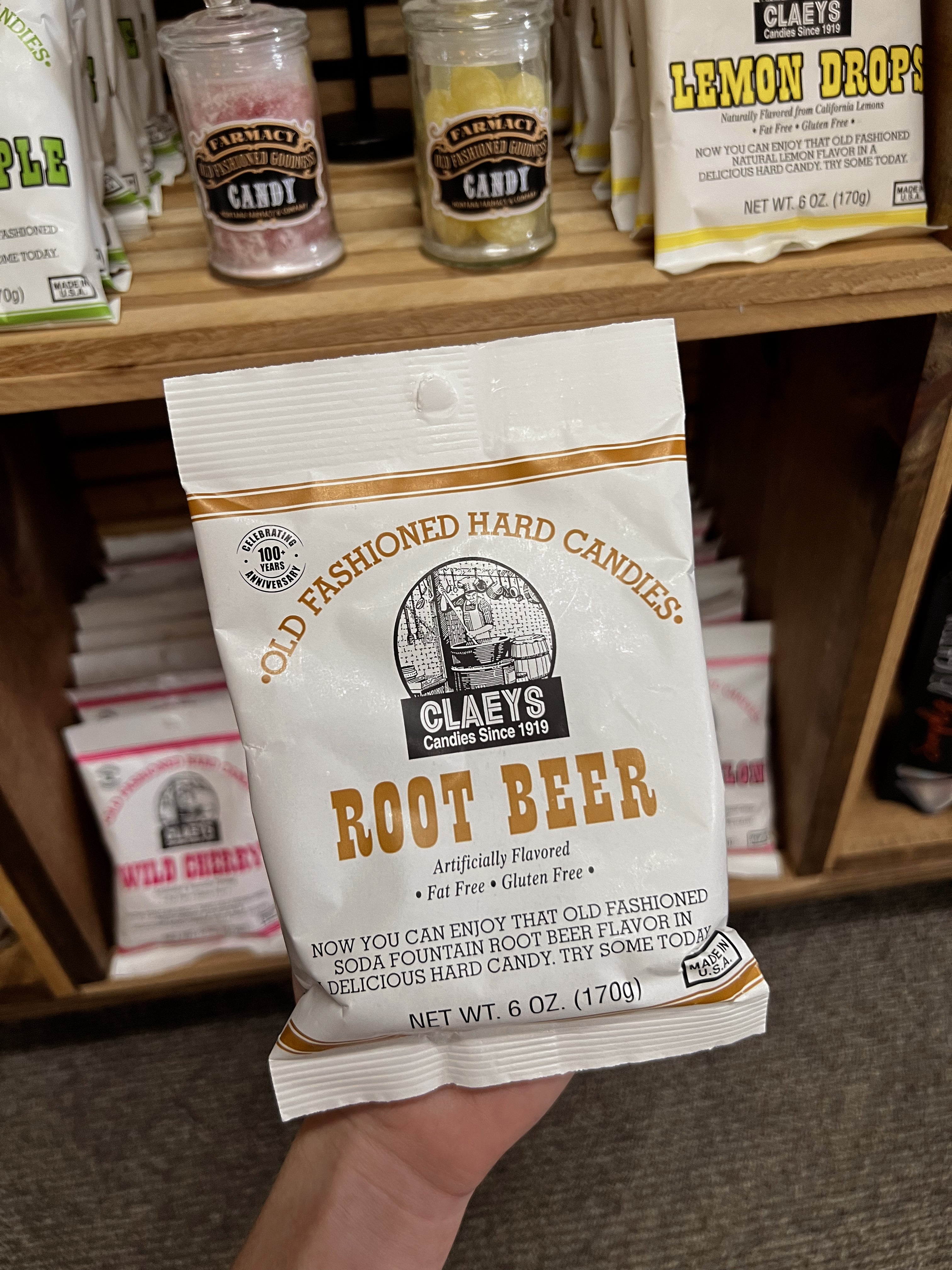 Root beer drops, Claeys