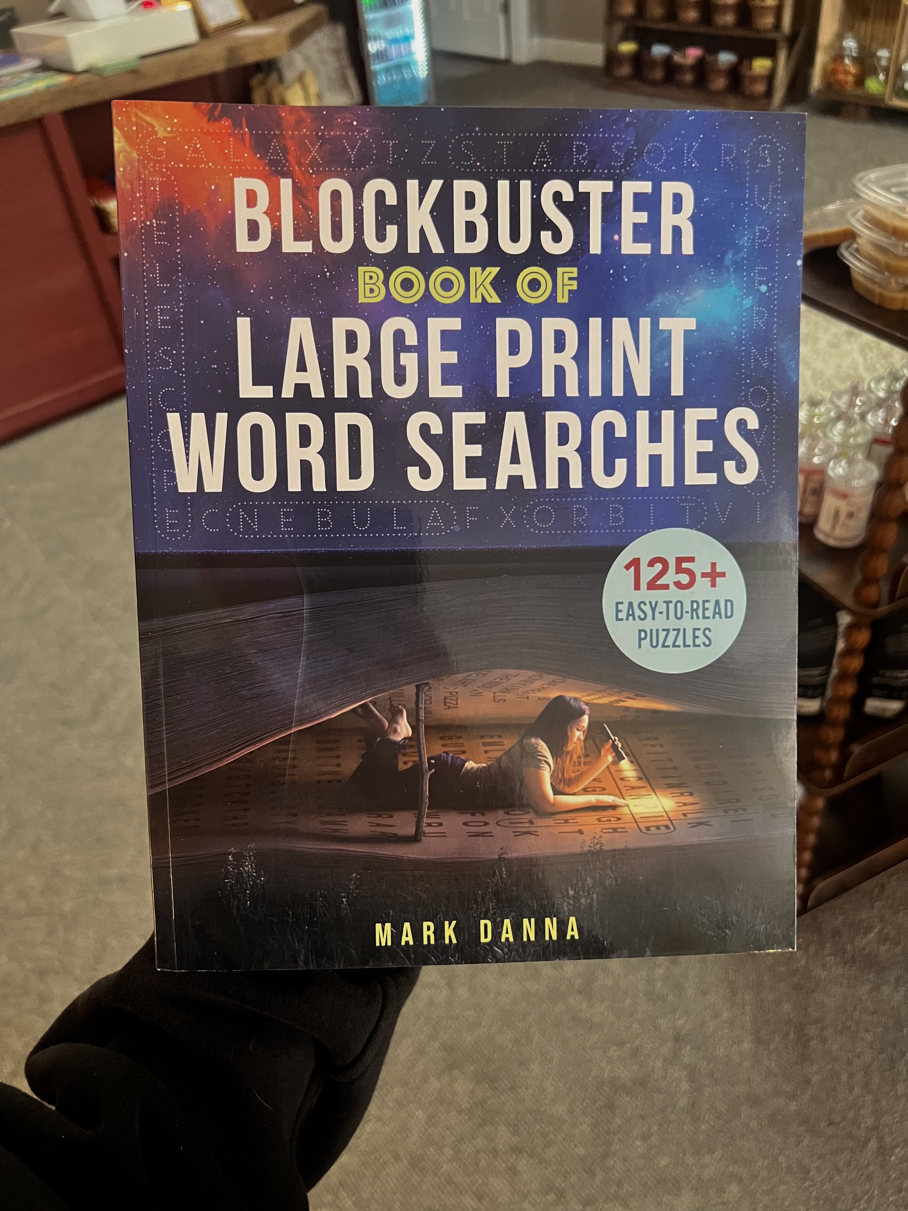 Blockbuster, Book of large print word searches