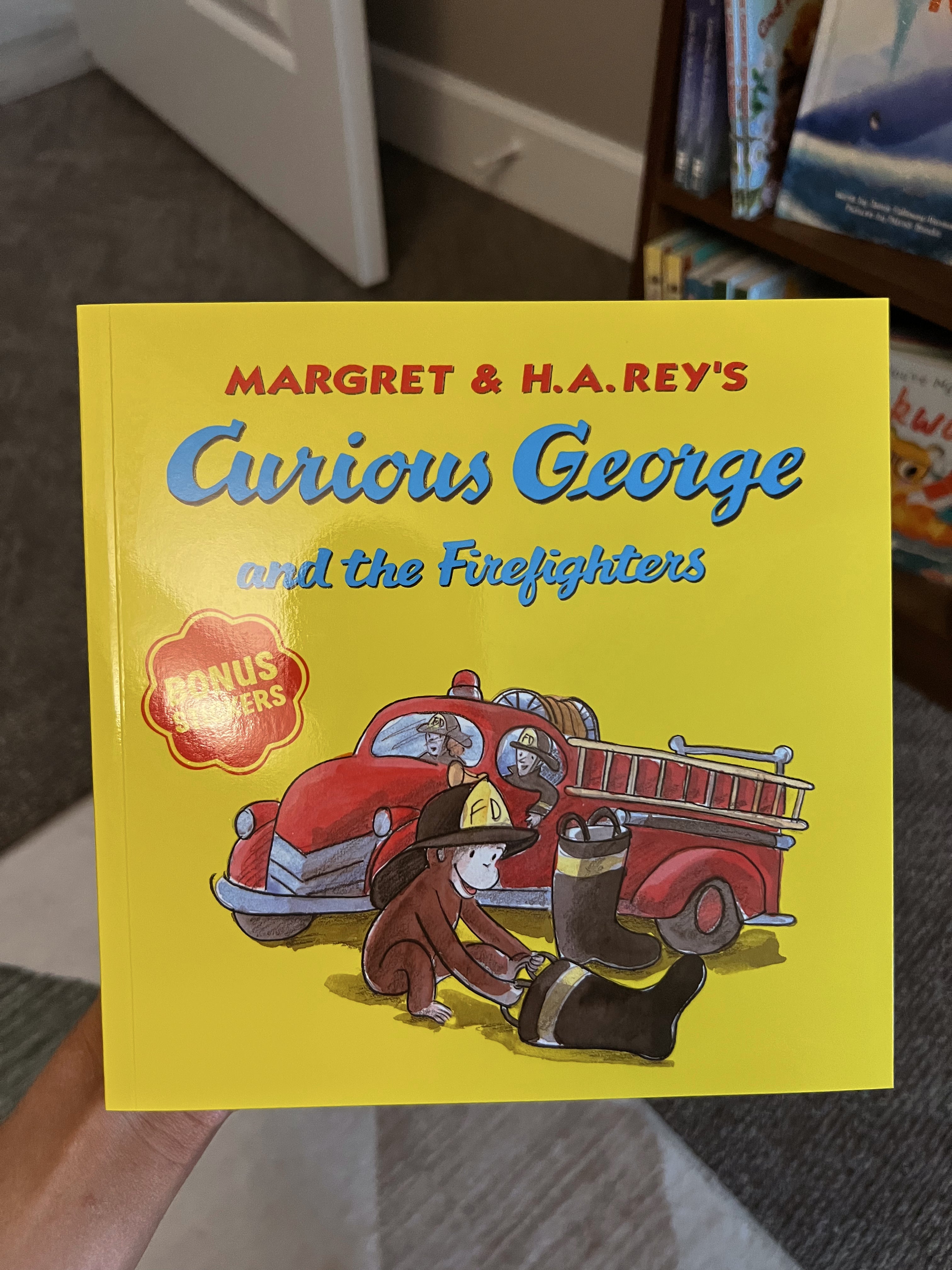 Curious George, and the firefighters