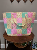 Quilted tote bags, Summer garden
