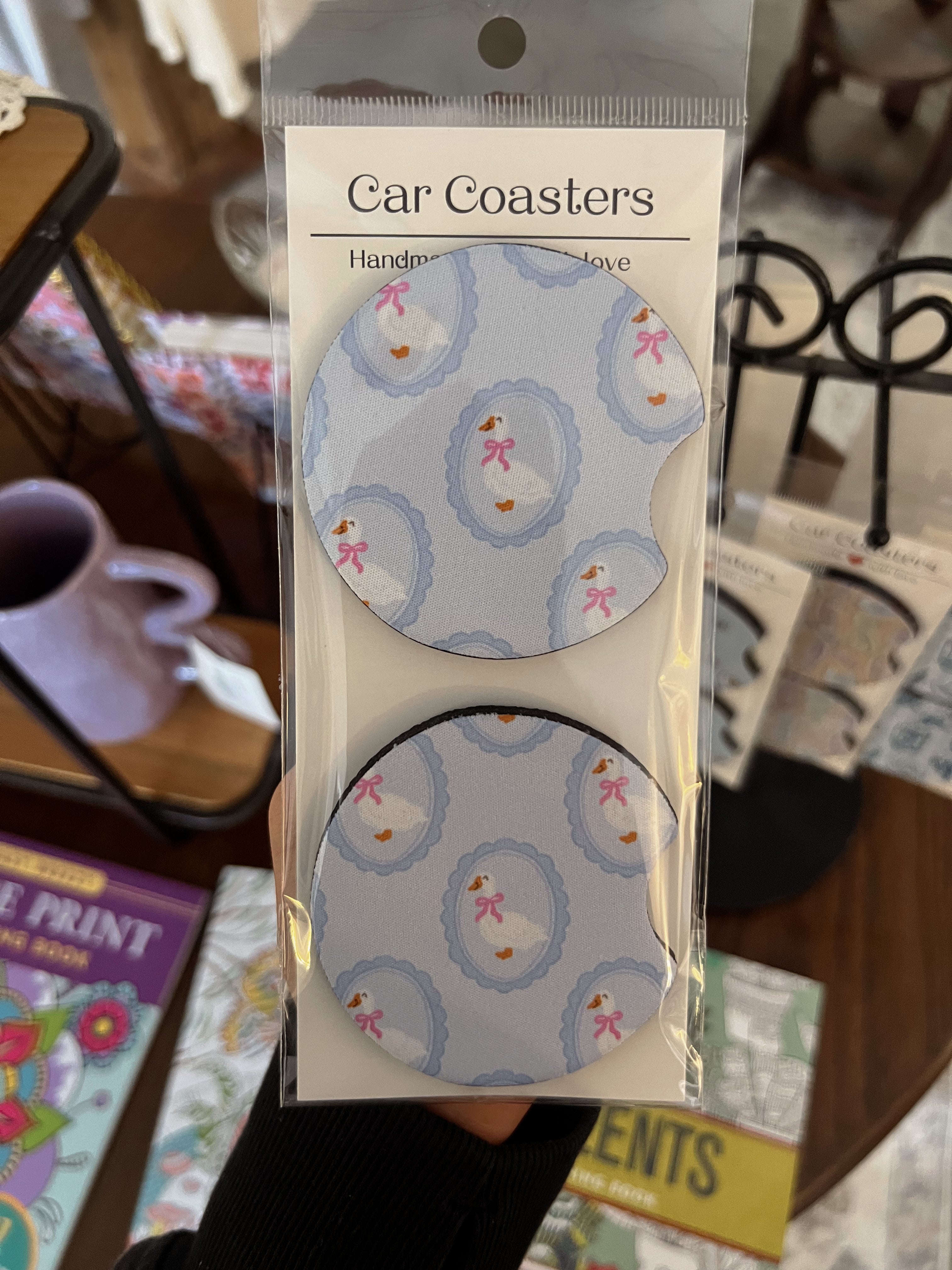 Car coasters, Sweet bean candle co.