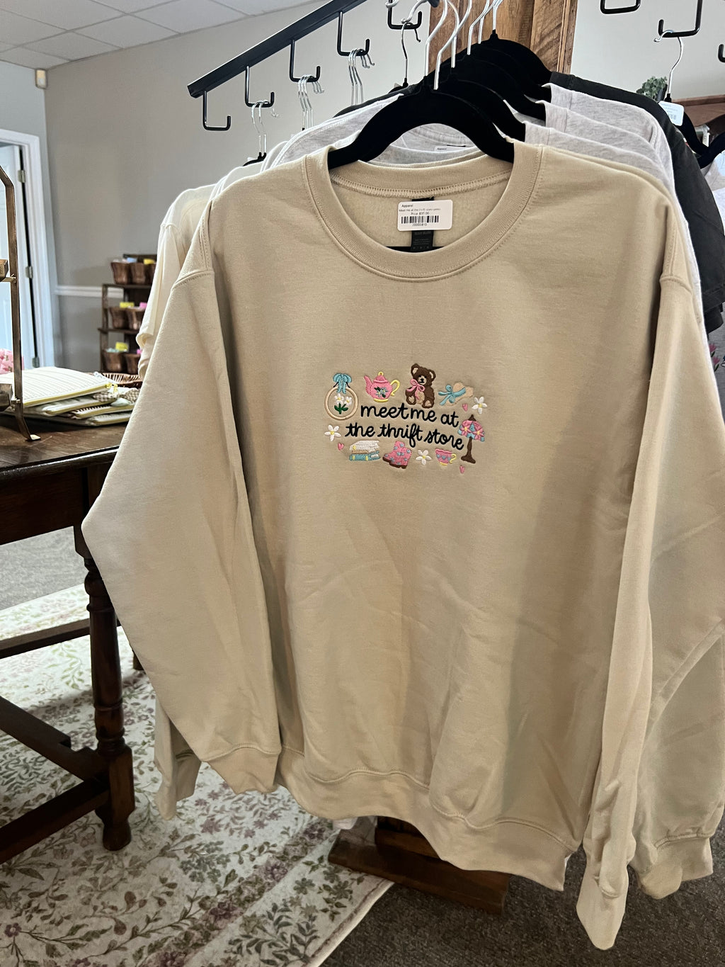 Meet me at the thrift store sweatshirt