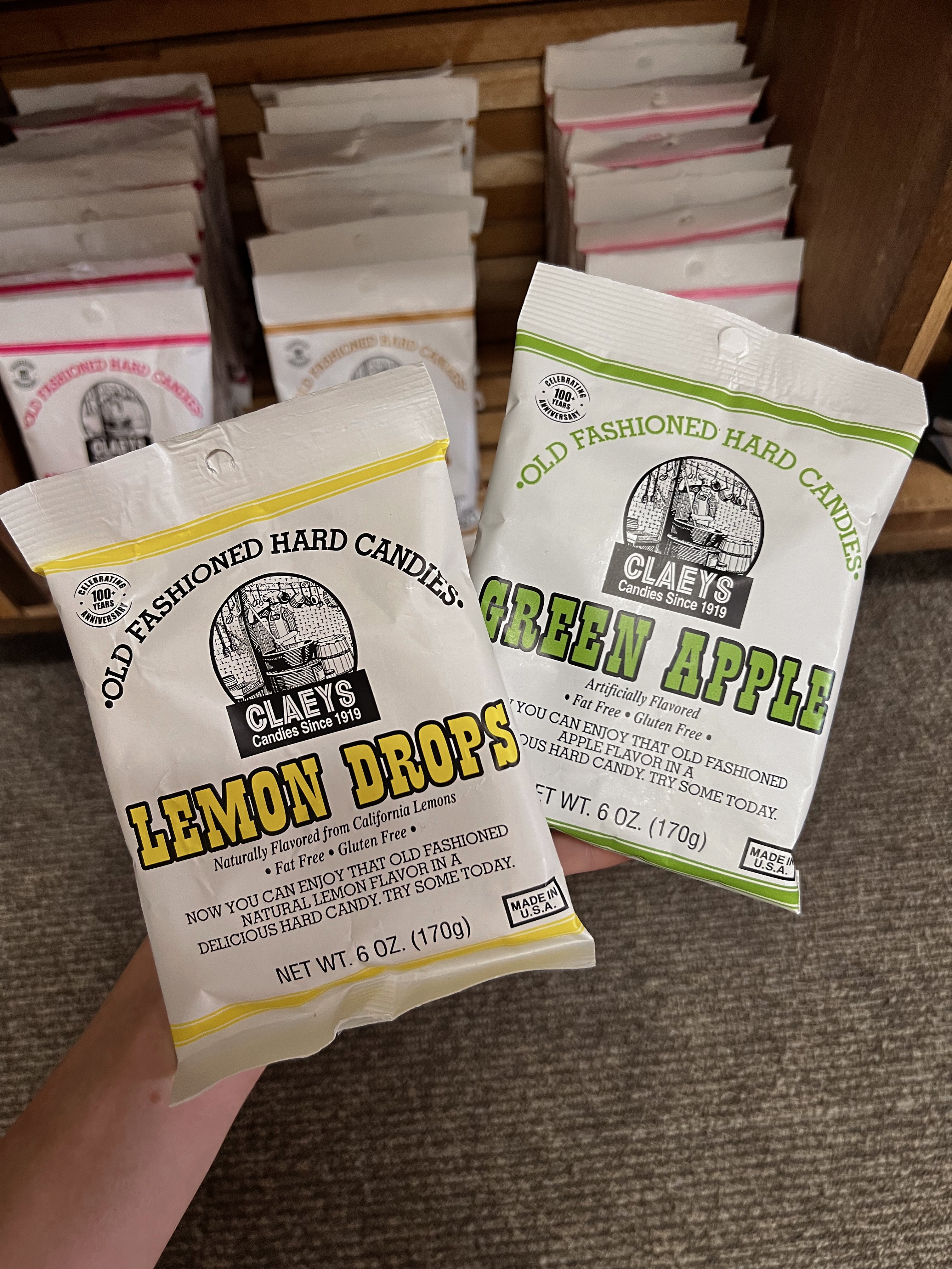 Lemon & Green Apple drops, Claeys