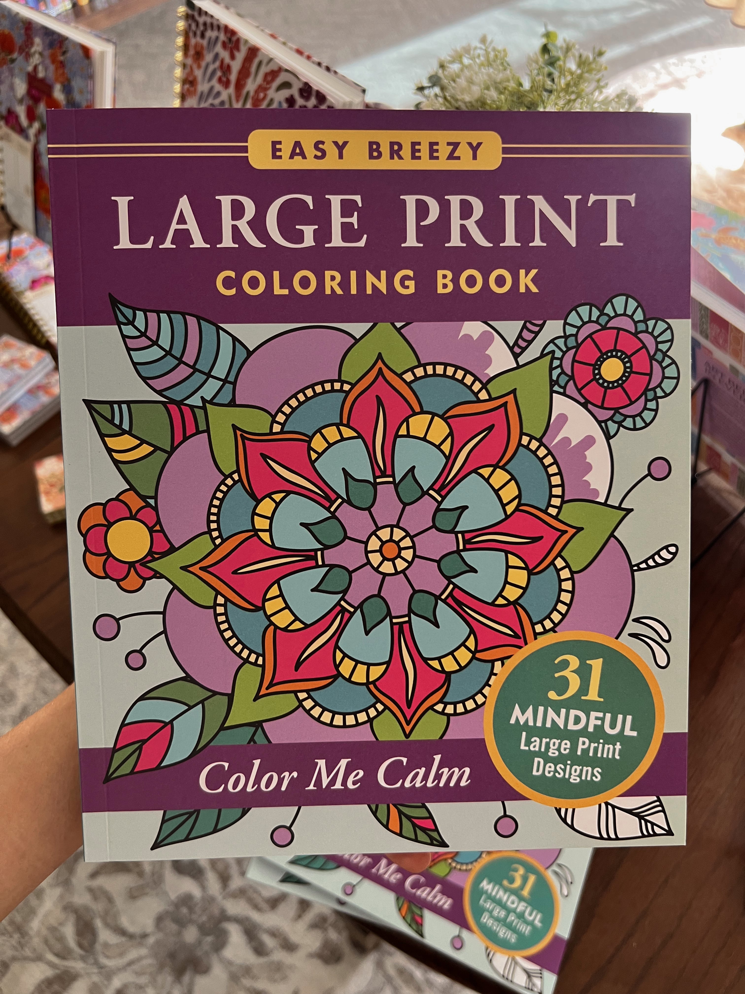 Large Print Coloring Book, PPP