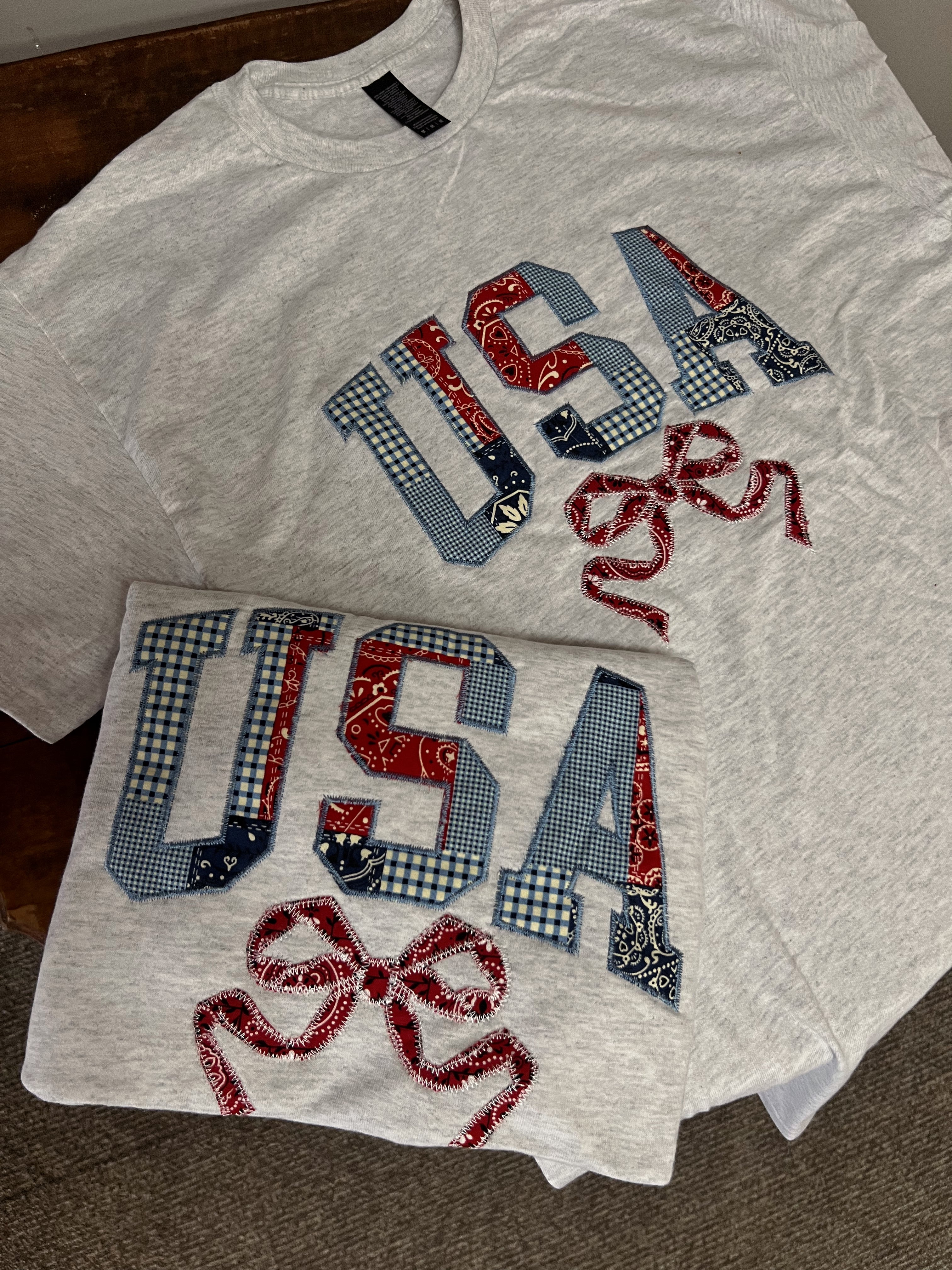 Embroidered USA tee