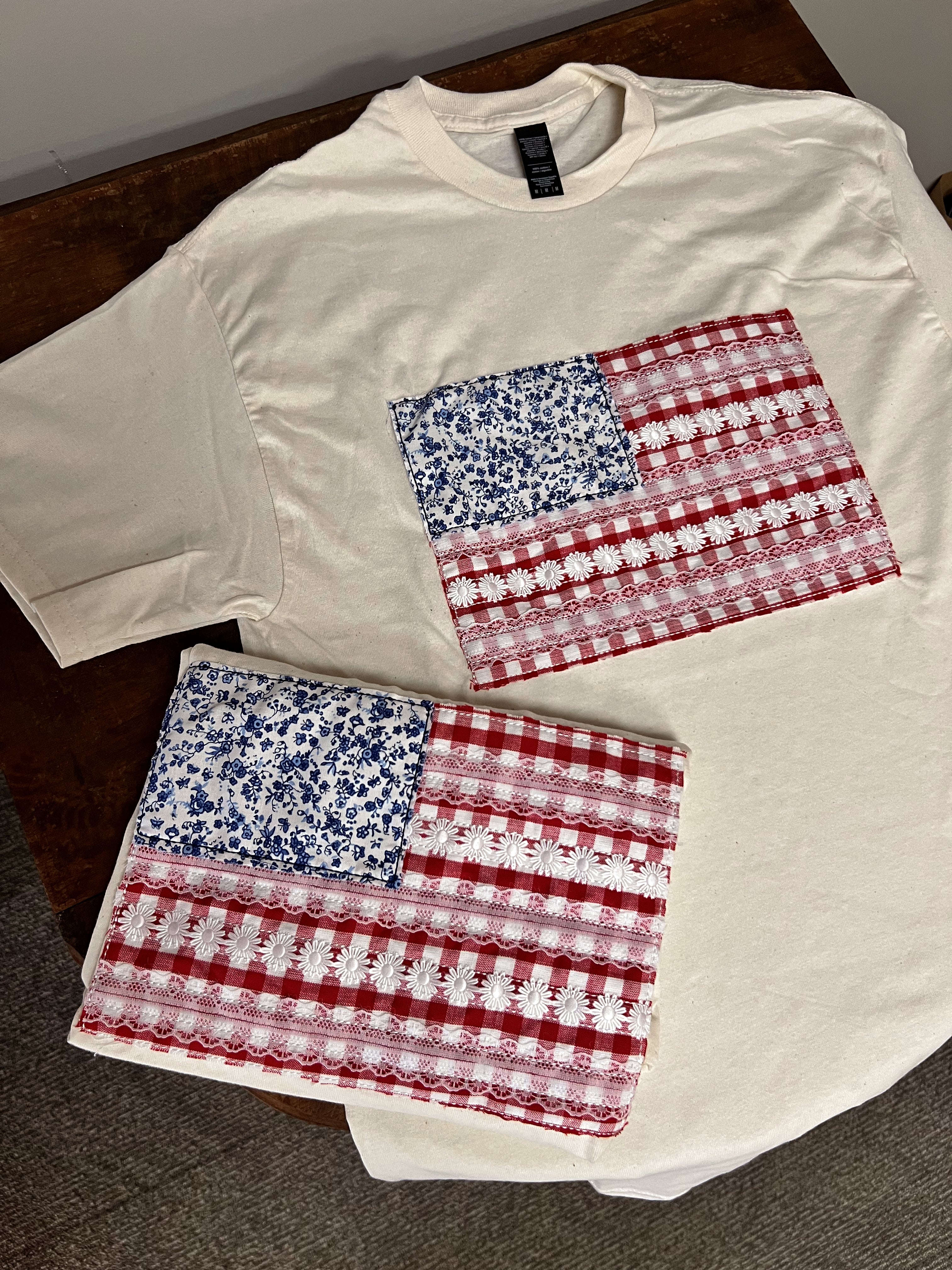 Embroidered Flag tee