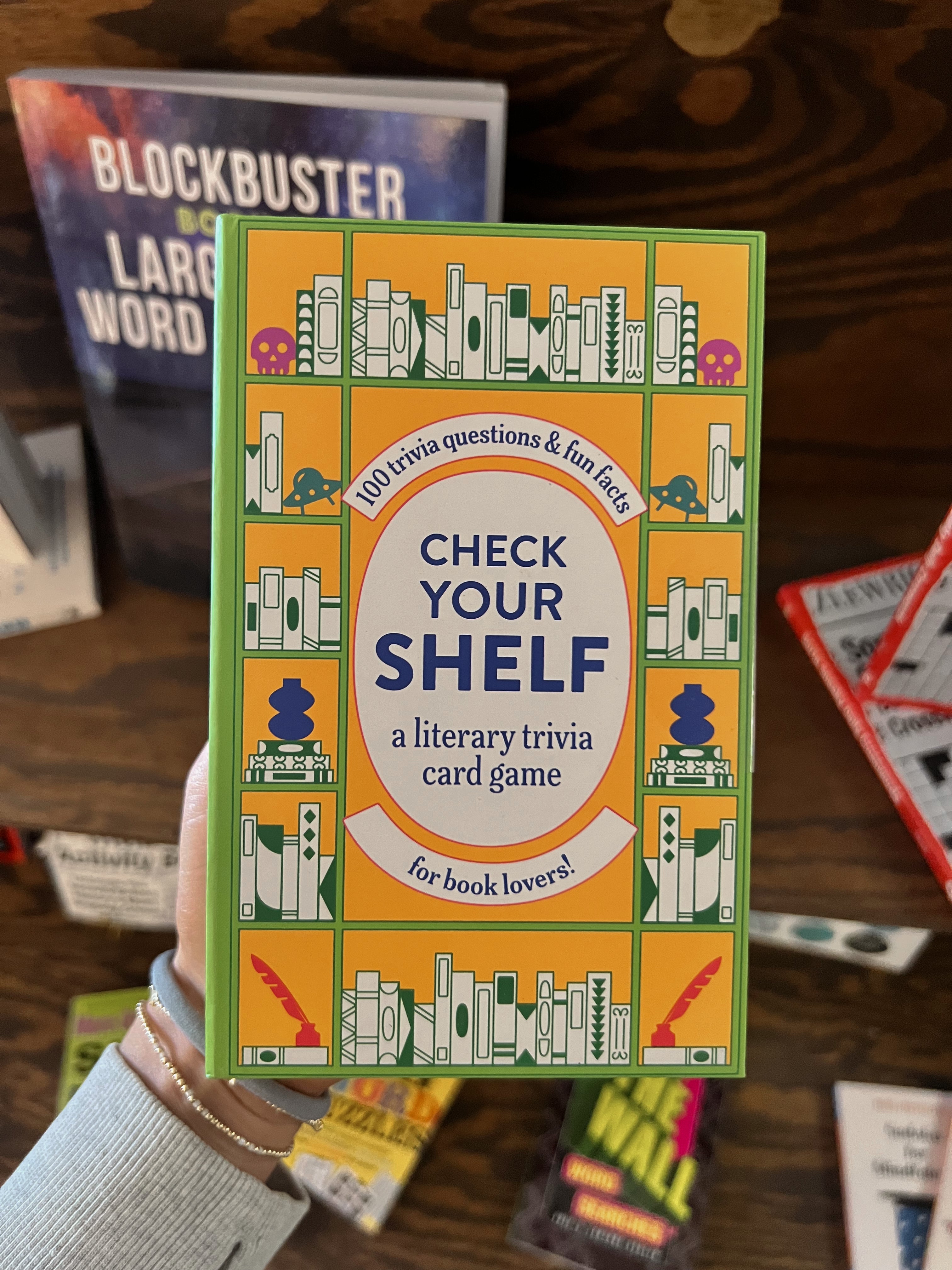 Literary trivia card game