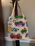 Canvas tote bag mini, Things that go!