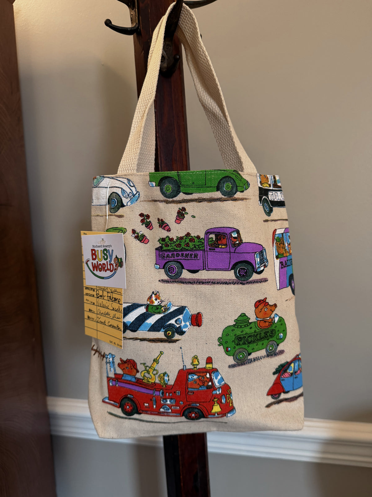 Canvas tote bag mini, Things that go!