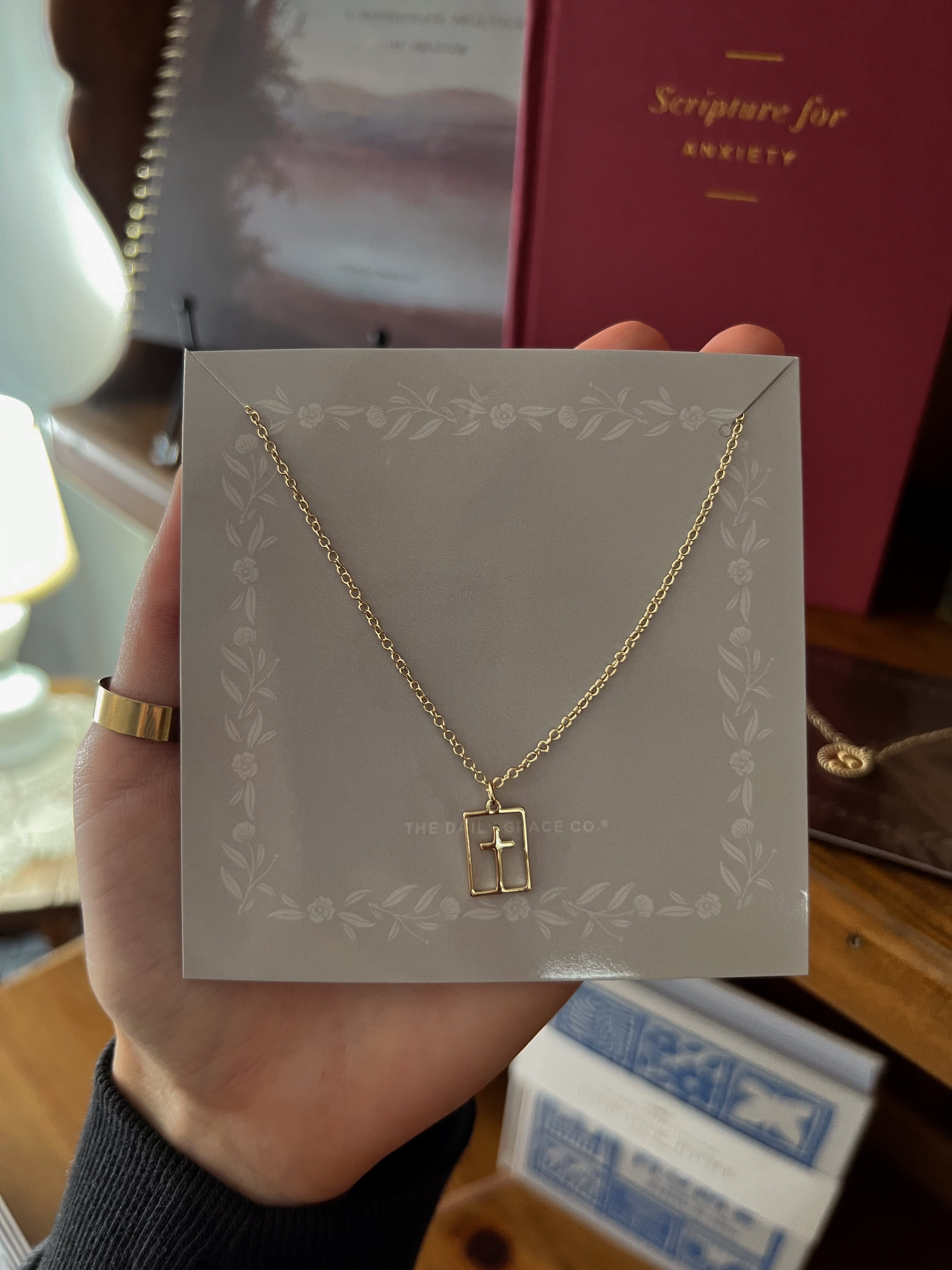 Cut out cross necklace, Daily Grace co.